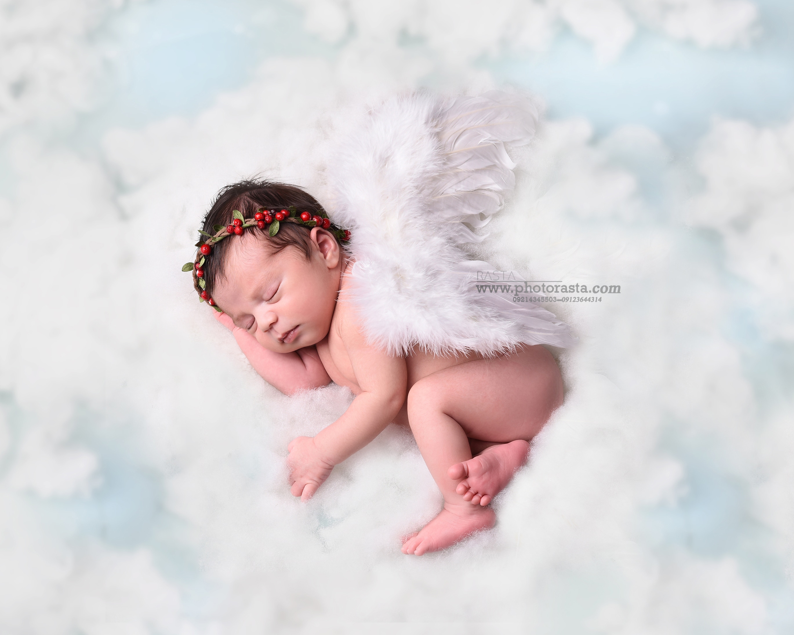 نمونه کار نوزاد با تم فرشته